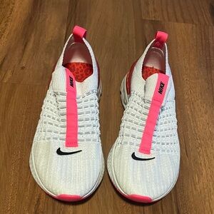 Nike Women's White and Pink Sneakers
